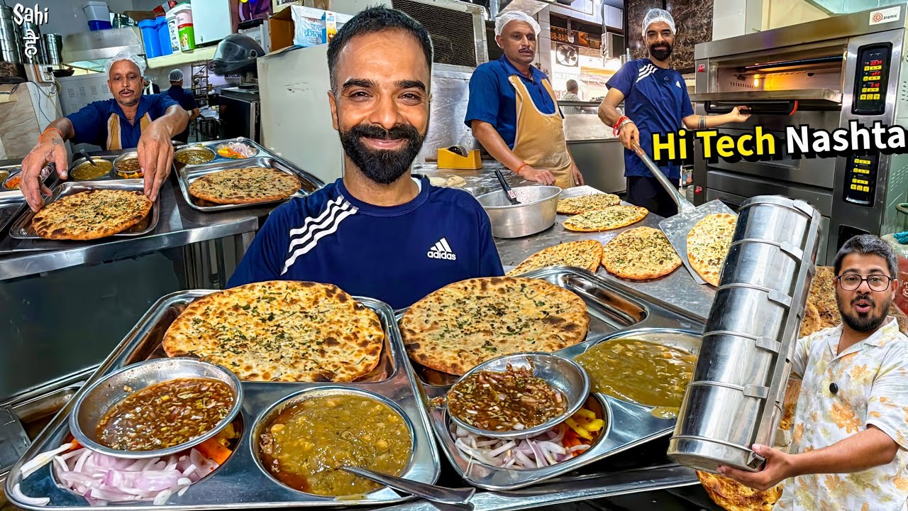 Imported 80/- Haryana के Automatic Ai Chole Kulche 😍 Street Food India
