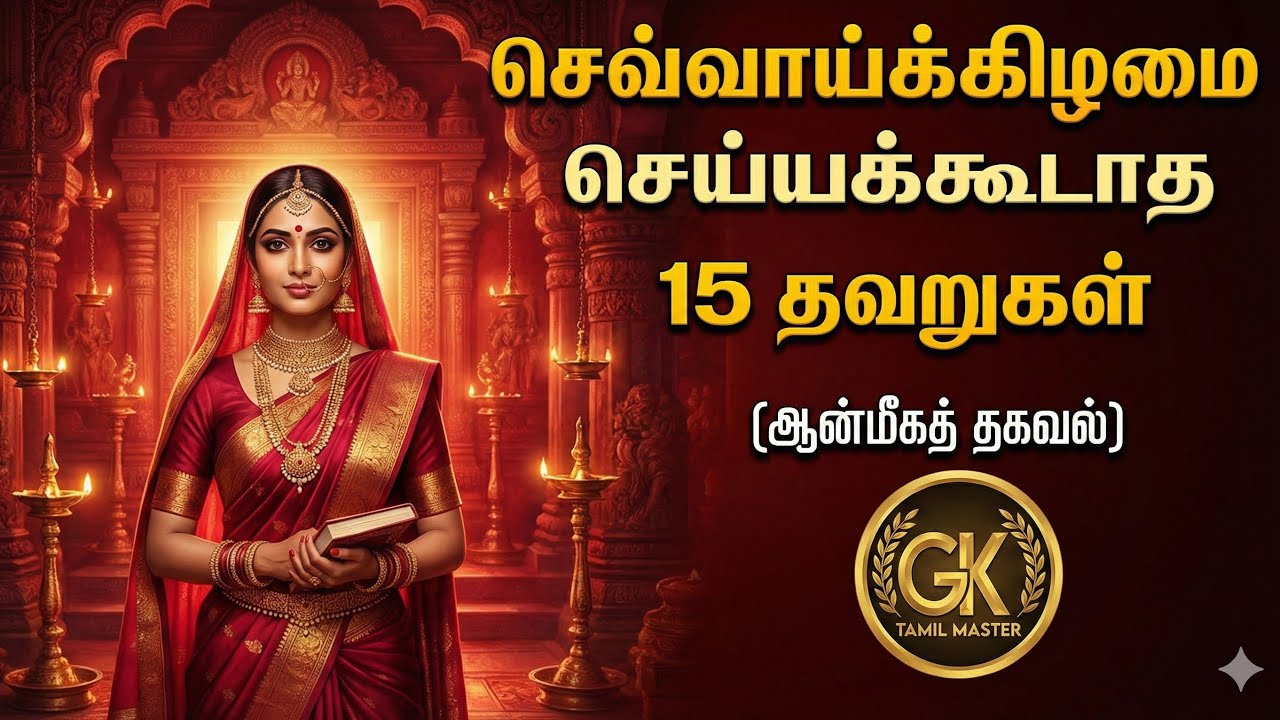 🔴 LIVE: செவ்வாய்க்கிழமை செய்யக்கூடாத 15 தவறுகள் (ஆன்மீகத் தகவல்)