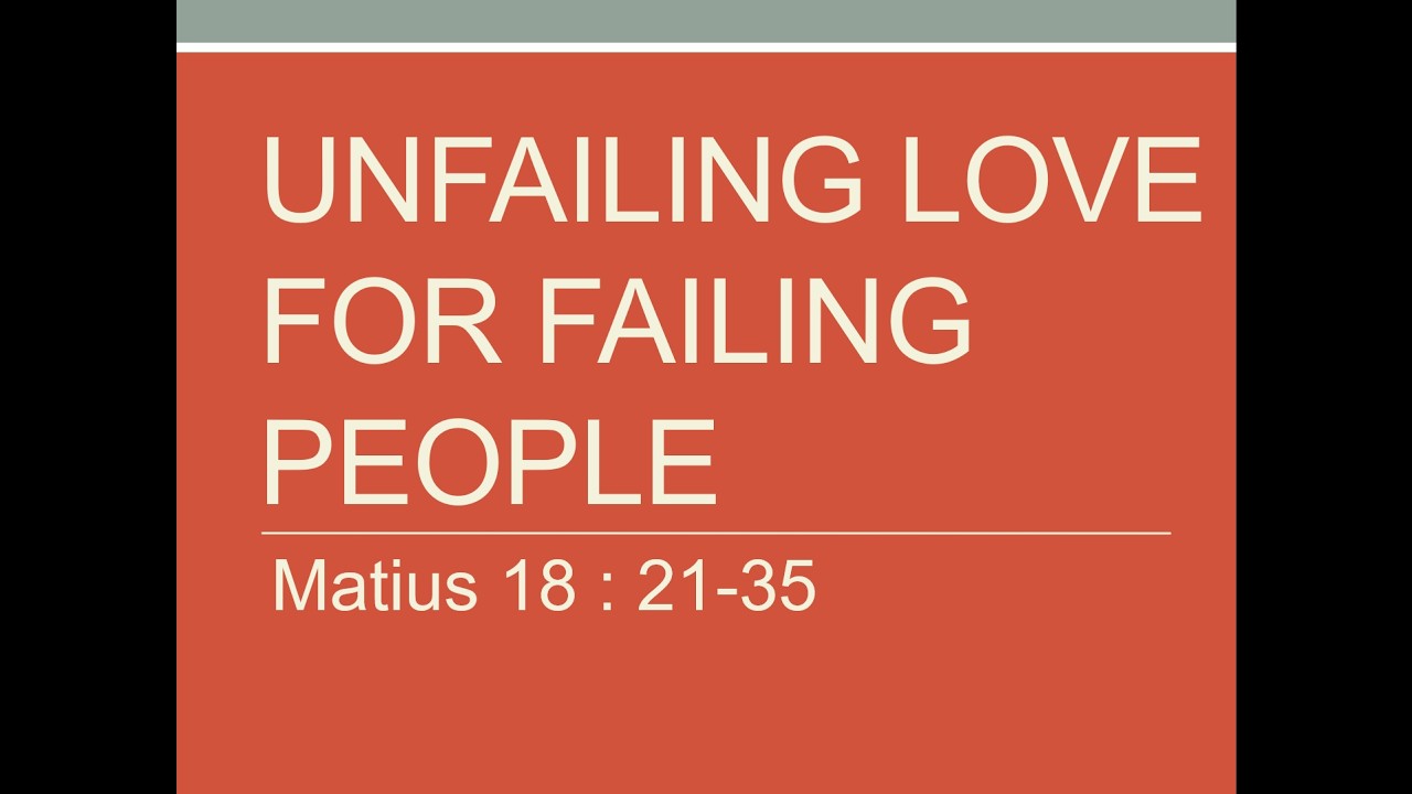 Unfailing Love For Failing People | Ps.Charlotte Priatna