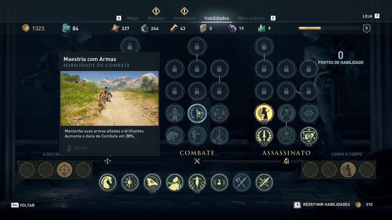 Jogando Assassins Creed Odyssey