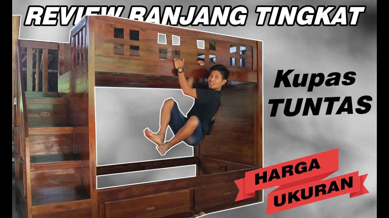 Ranjang Anak Tingkat Minimalis Dari Kayu Jati Terbaru 2021 - HARGA DAN DETAIL - Mebel Jepara