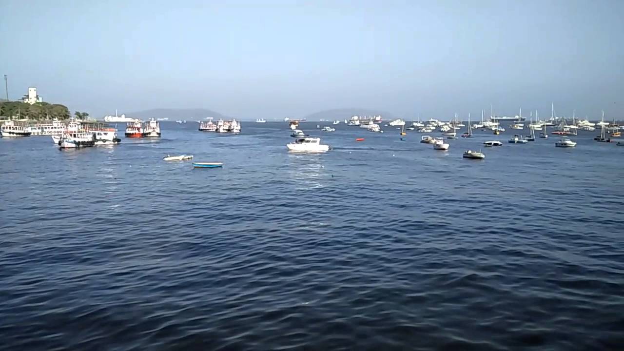 A view of Mumbai near Gateway of India Navy Port Arabian sea