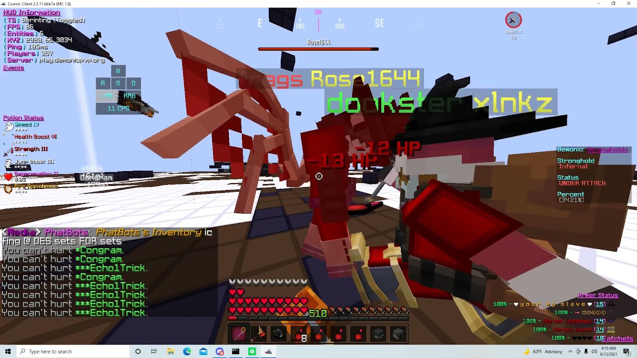 COSMICPVP TEST KDDP/EDDY KILLS (DEMONIC)