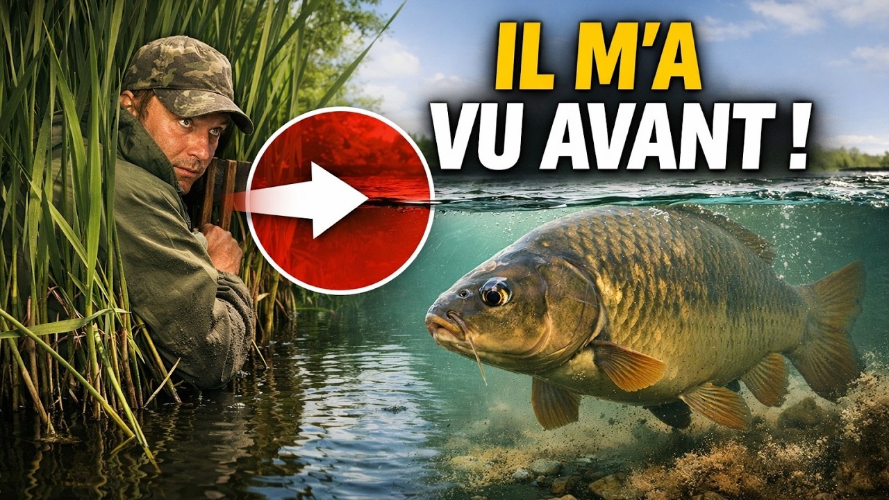 Le poisson vous VOIT. L'erreur que 9 pêcheurs sur 10 commettent au bord de l'eau.
