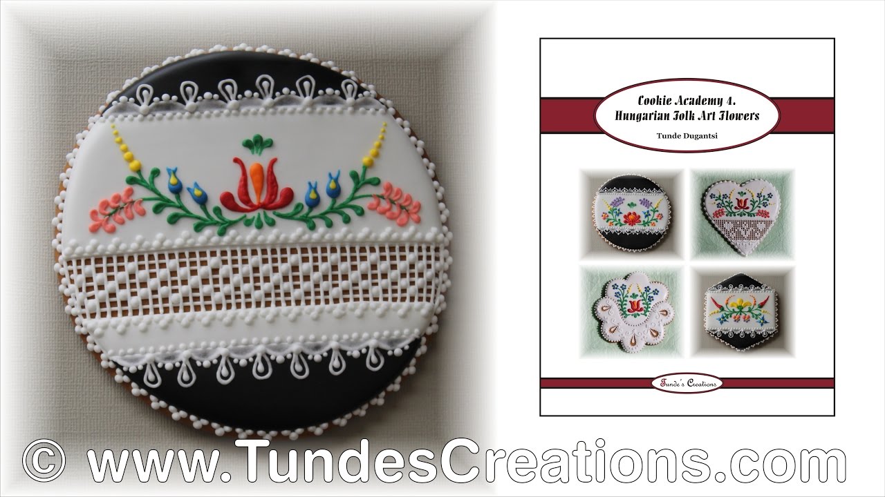 Hungarian folk art cookies, black 14.