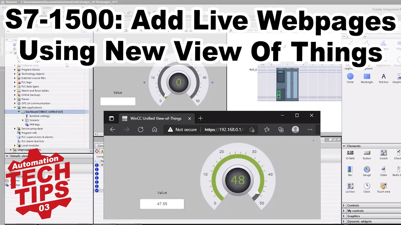 Siemens S7-1500 Dashboards made easy with View of Things (VOT)