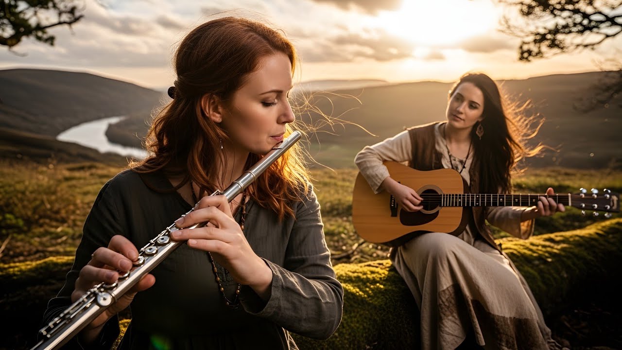 Uplifting Irish Flute 🎶 Cinematic Folk & Modern Flamenco Instrumental | Happy Emotional Music