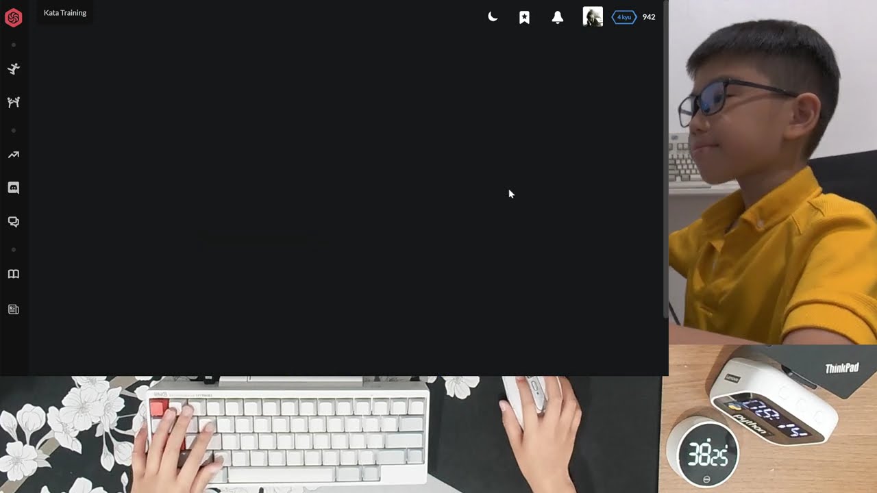 Codewars | Python | HHKB keyboard | 40 min real time | no talking | EP-22