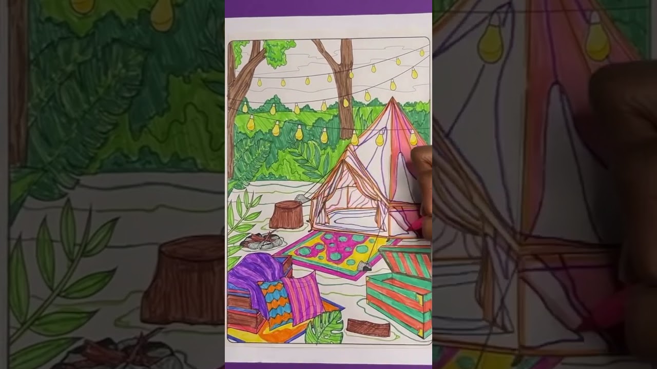 Coloring a Camping 🏕️ 