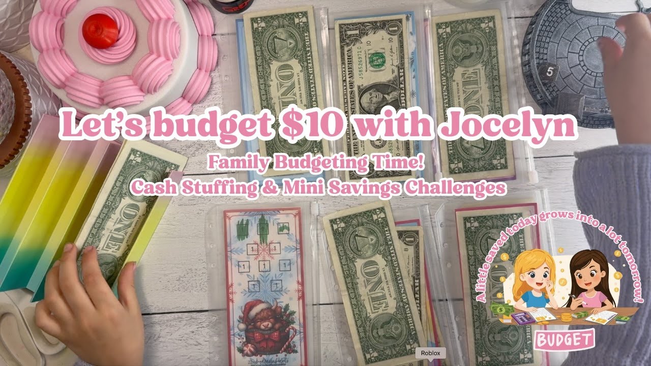 6-Year-Old Budgets $10 💵 | Mini Saving Challenges for Kids!