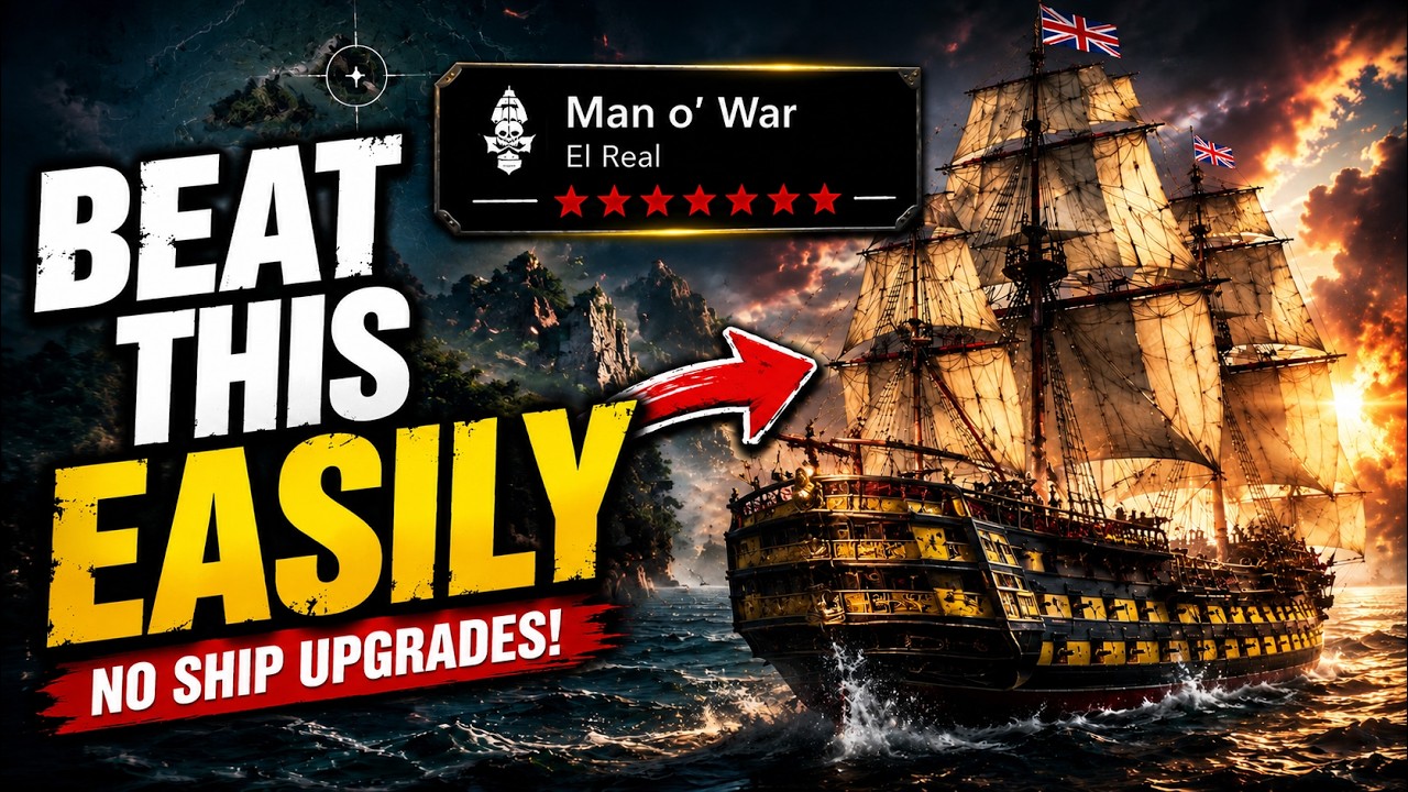 Как победить линейный корабль в начале игры в Assassin's Creed Black Flag Resynced (без улучшений...