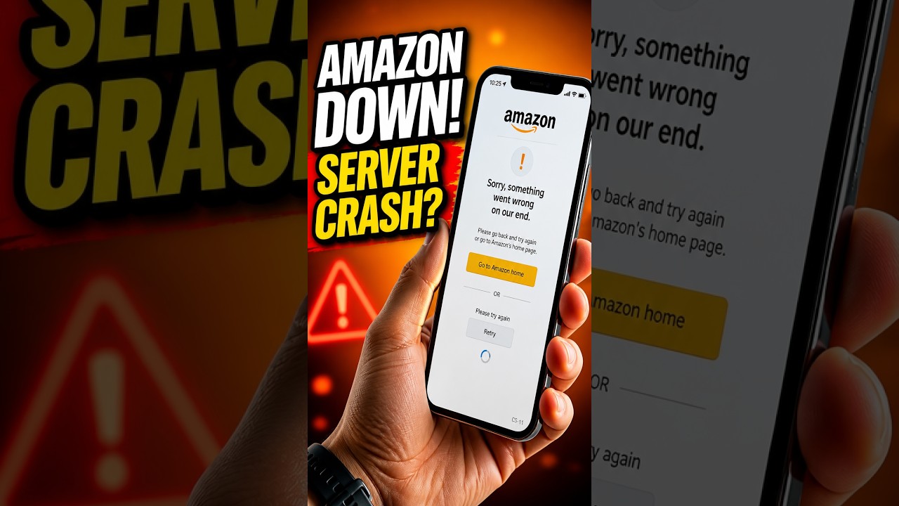 Amazon Server Down Today 🔴 Is Amazon Down in India? Real Reason Behind It!