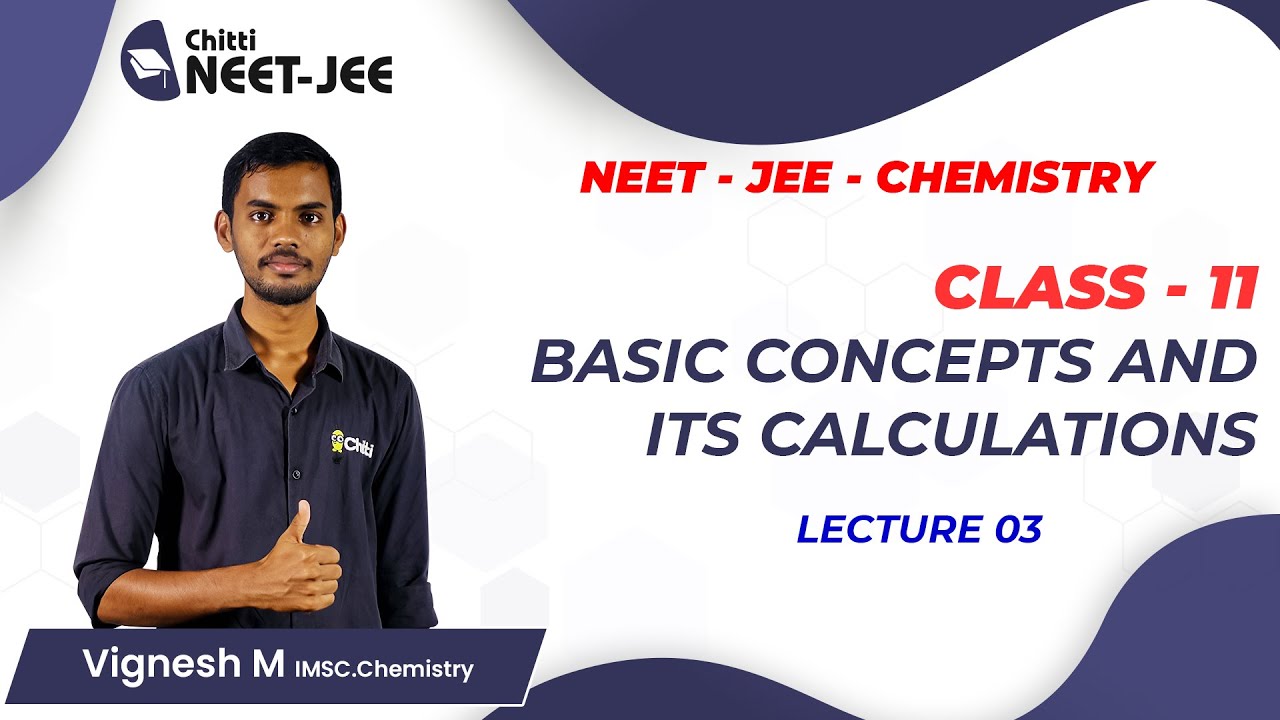 Basics - 03 • Absolute & Relative Atomic mass • IIT JEE • NEET •Tamil• CHEMISTRY • Vignesh Sir