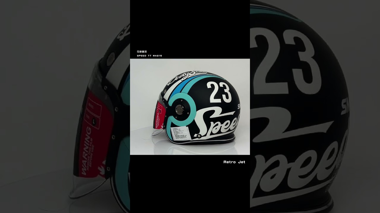 Retro Jet SPEED TTMA215實體帽花色展示|SMK Helmets 