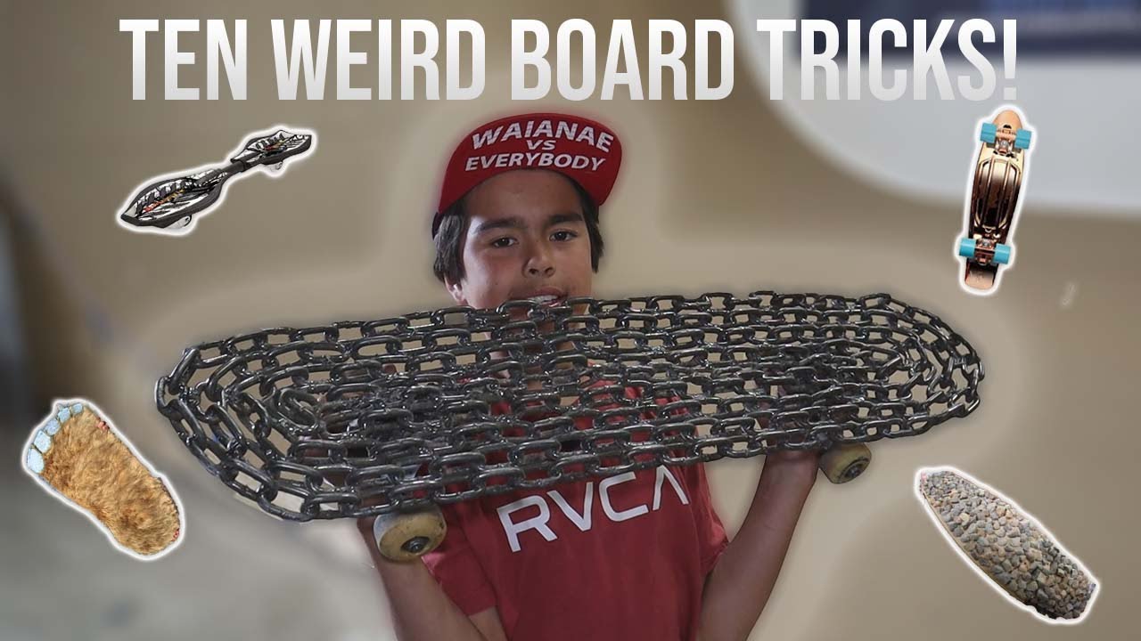VERT Tricks on 10 Epic Weird Boards!!!
