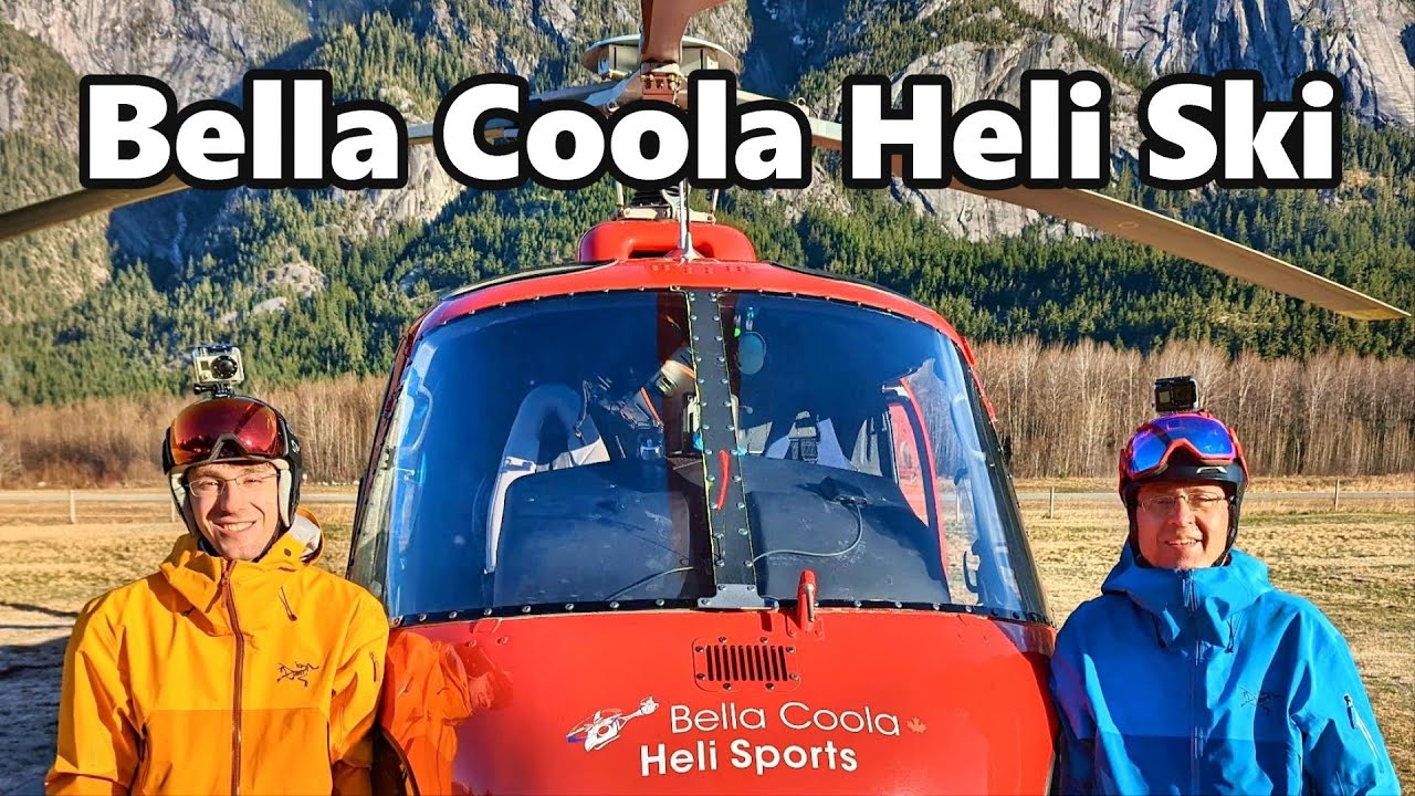 Bella Coola Heli Ski - 5 Mile Powder Run. Wide open terrain