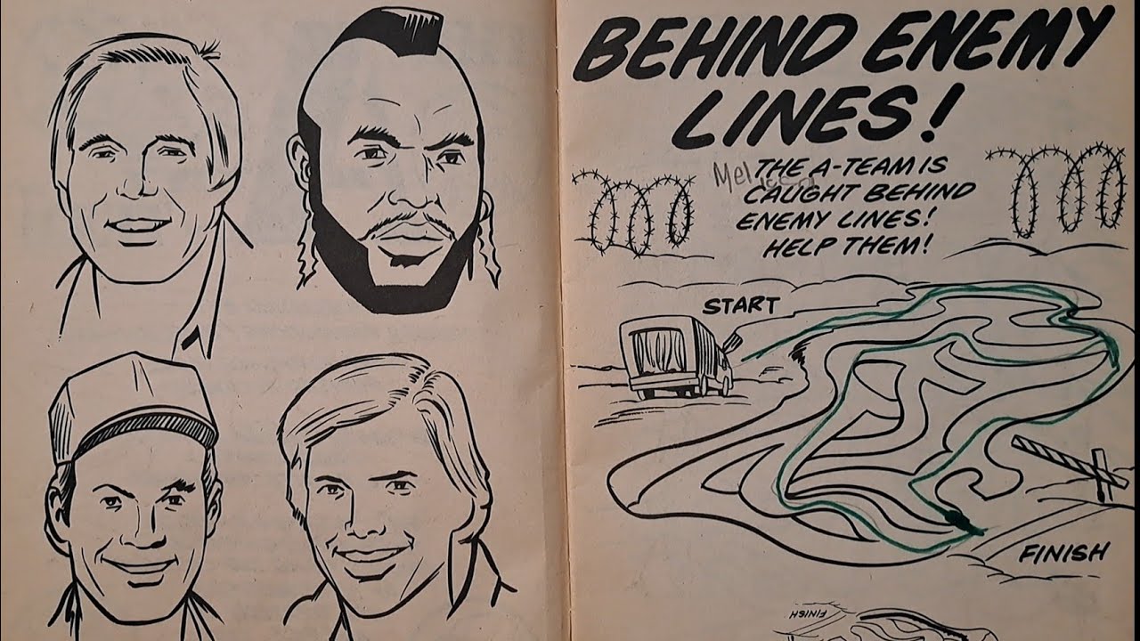 A-TEAM Activity Coloring Book (1984)