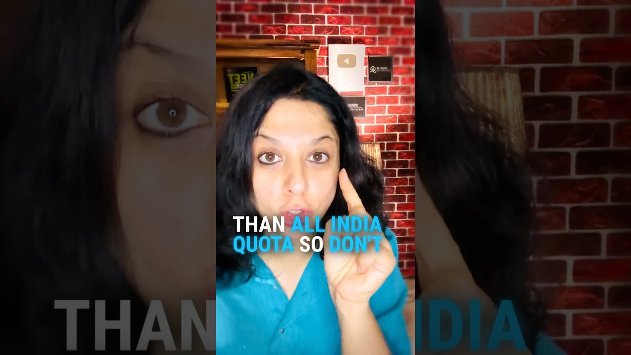 The Shocking Truth About STATE QUOTA Nobody Tells You / Neet 2025 / Dr. Vani Sood