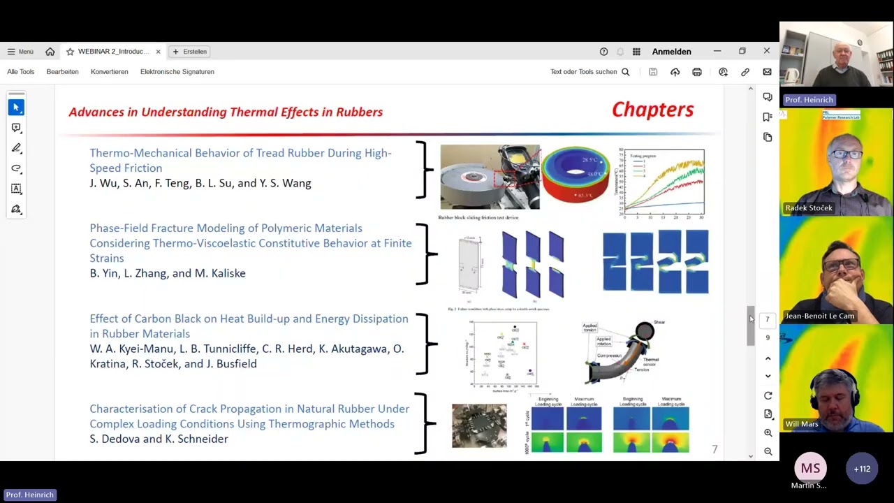 WEBINAR #3 | Influencing Lifetime of Rubber – Advances in Understanding Thermal Effects in Rubber