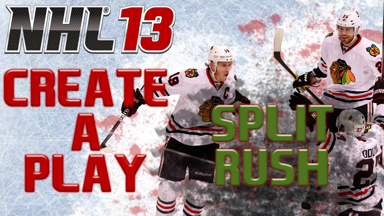 NHL 13: Create a Play Tutorial - Split Rush