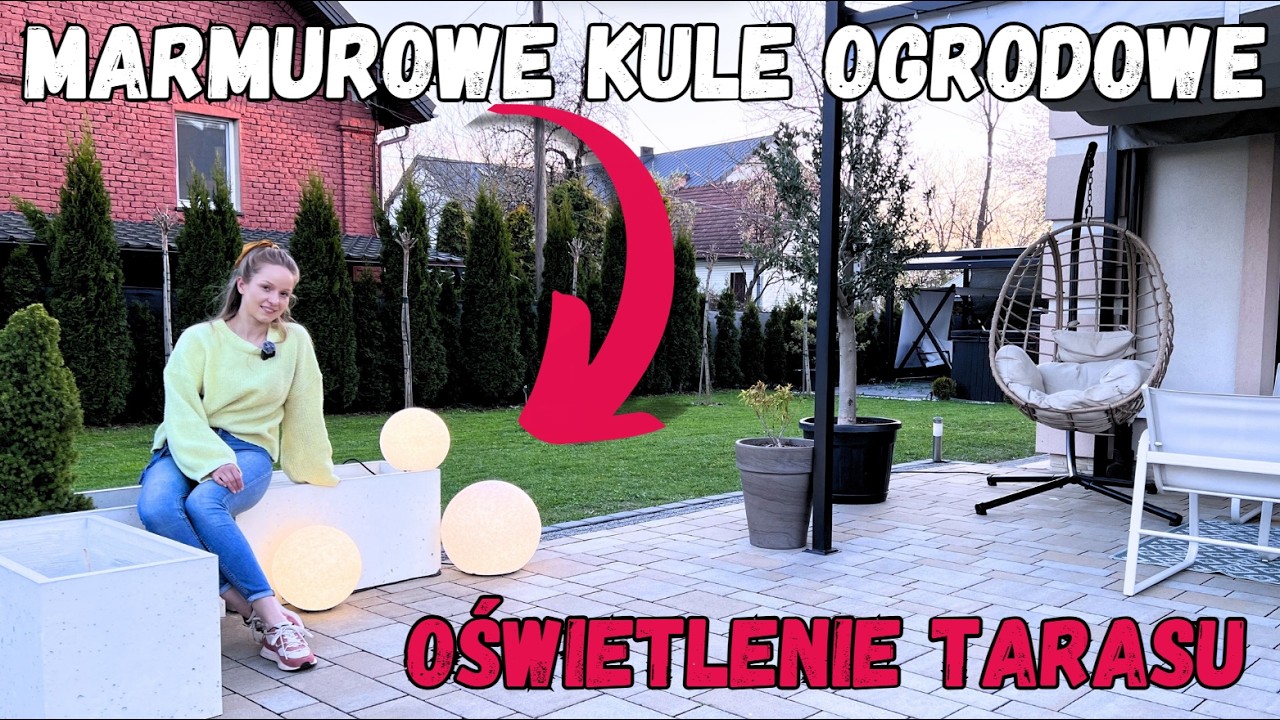 Kule ogrodowe FLORA - imitacja marmuru | Nowe oświetlenie w ogrodzie #oświetlenie  #ogr&oacute;d #dom
