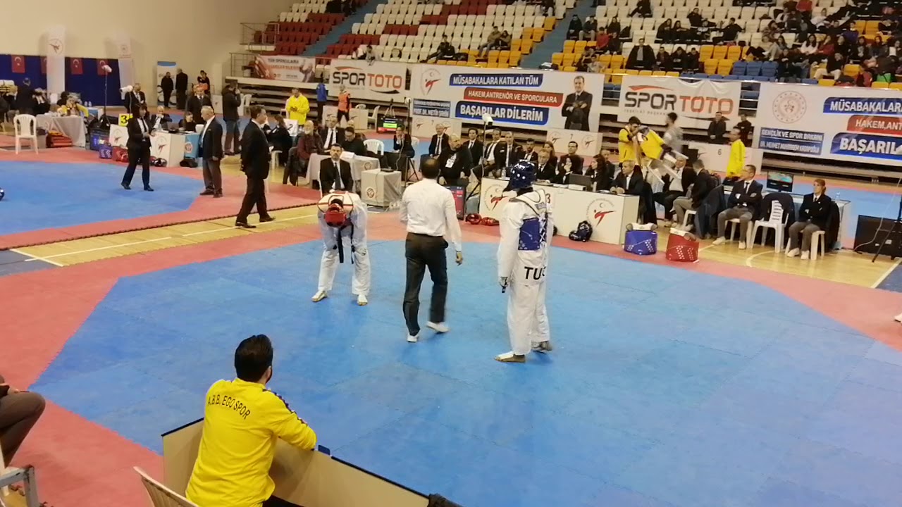 2020 BÜYÜKLER TÜRKİYE TAEKWONDO ŞAMPİYONASI 58KG CİHAT ÇAKMAK (ANKARA)-CEMİL ULUYILMAZ