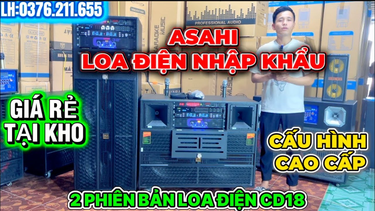 LOA ĐIỆN NHẬP KHẨU CHÍNH HÃNG ASAHI CD18 PRO-CÔNG SUẤT CỰC KHỦNG💥💥💥
