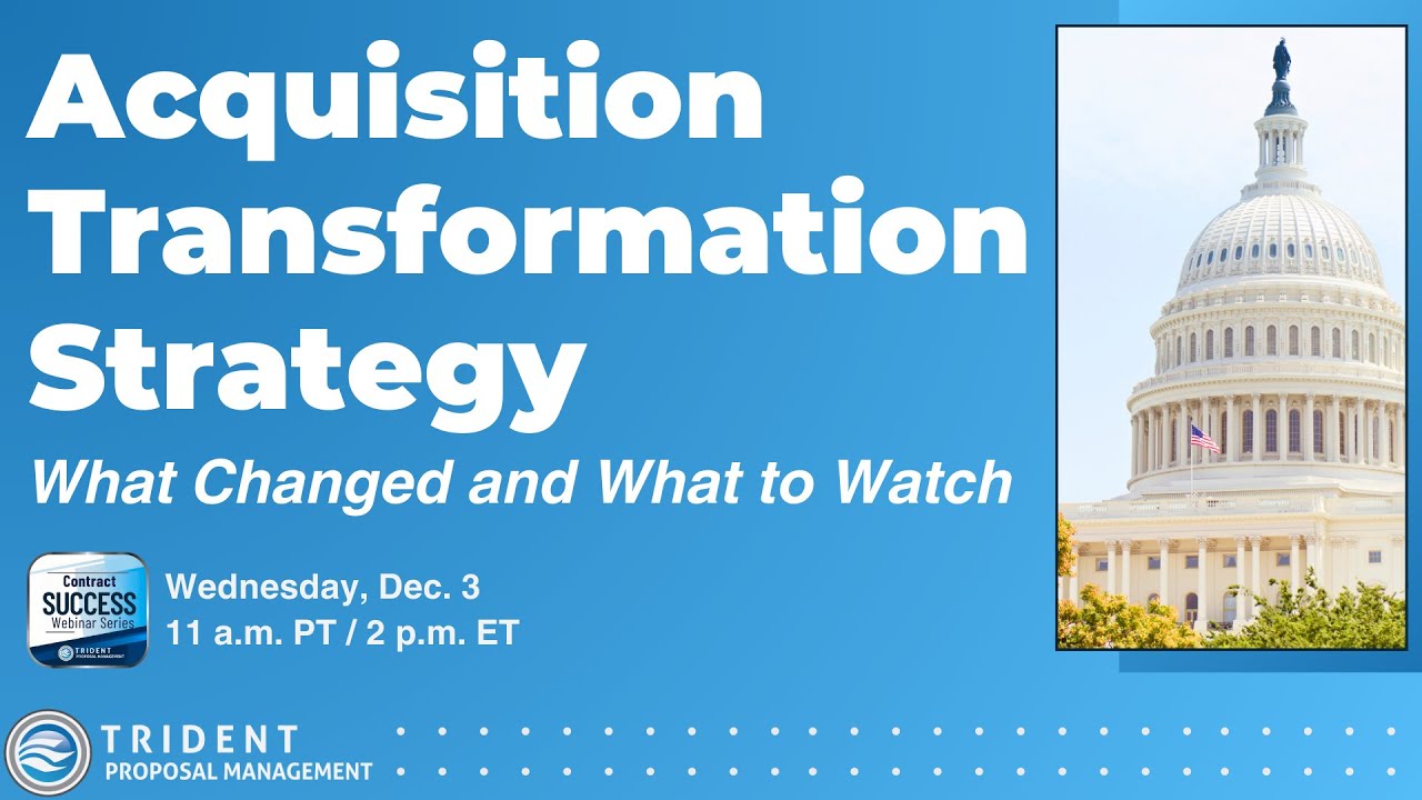 Acquisition Transformation Strategy: What Changed and What to Watch | Dec. 3, 2025