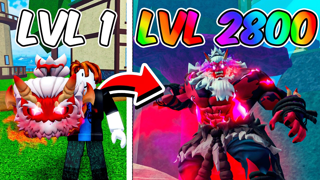 UPEI DO 1 AO 2800 COM A FIEND YETI no BLOX FRUITS!!