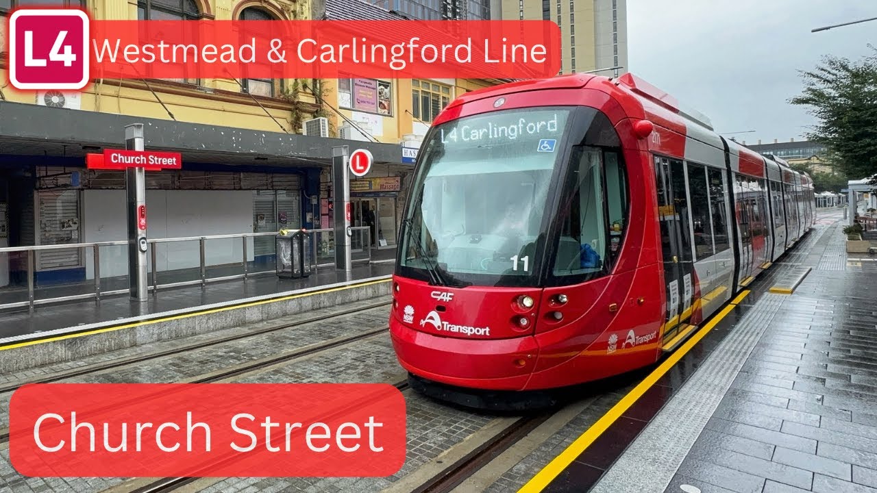 Parramatta Light Rail Vlog 57: Church Street - L4 Westmead & Carlingford Line