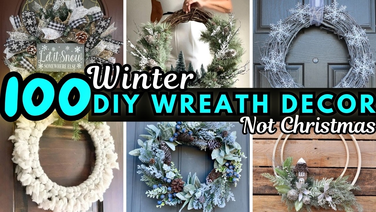 Creative! ❄️ DIY Winter WREATH Ideas 2025 For Front Door, Wall 🚪 Winter Decor Craft