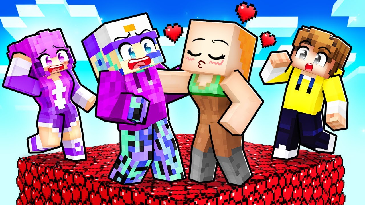 Выживание в одном блоке СЕРДЦЕ в Minecraft…