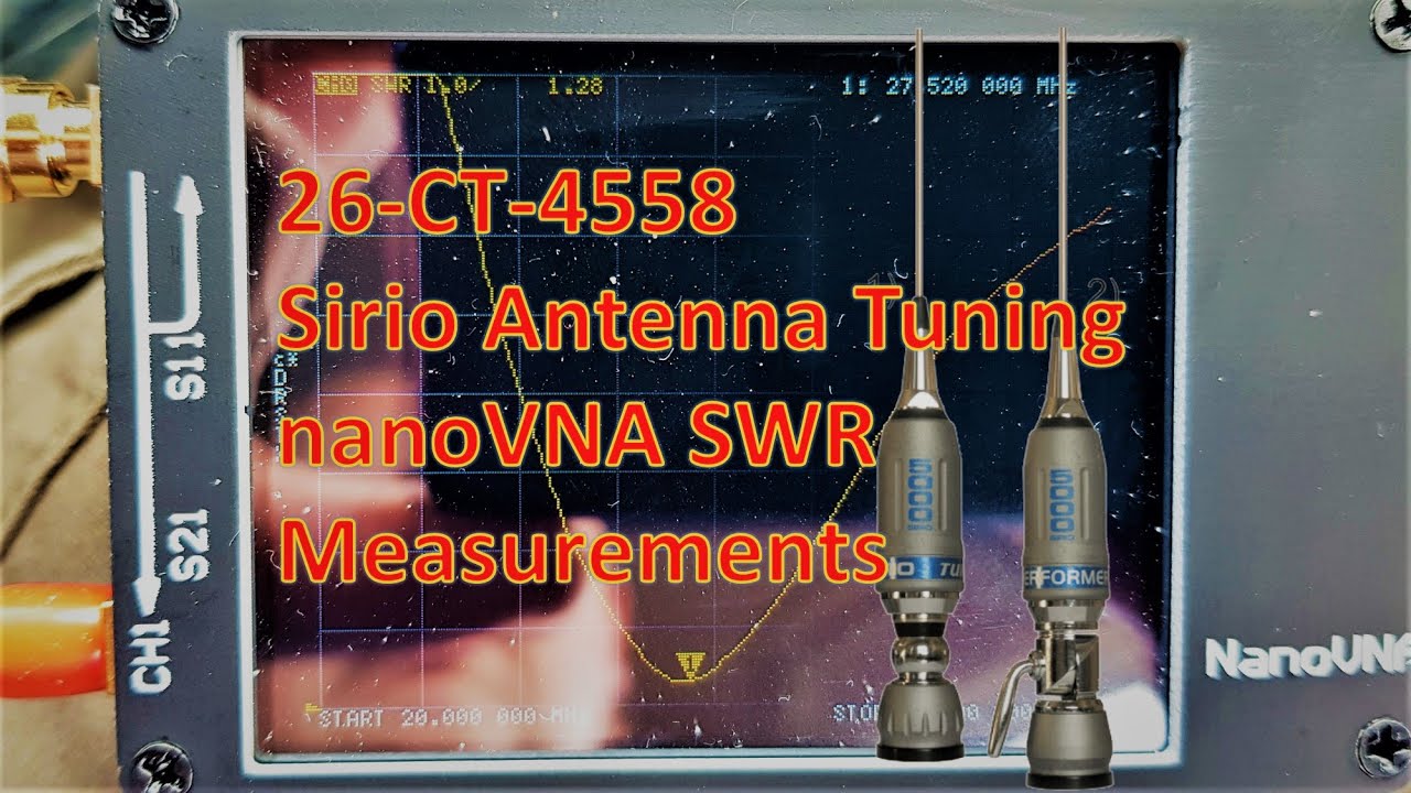 CB Radio SWR - nanoVNA - Tuning Sirio 5000 - CRT-SS-7900
