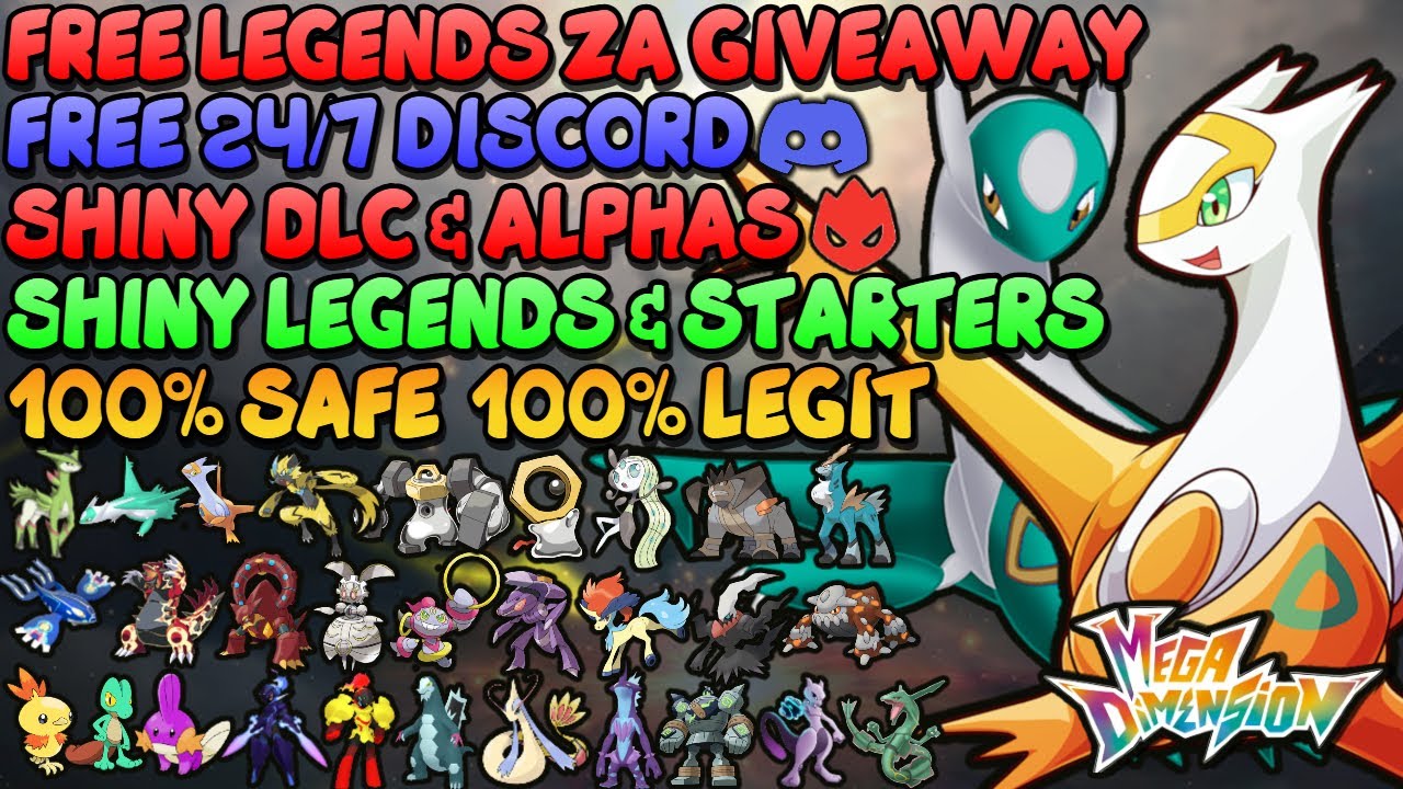 ✨FREE DLC Pok&eacute;mon Legends Z-A Shiny Mega Dimension Giveaways PLZA✨
