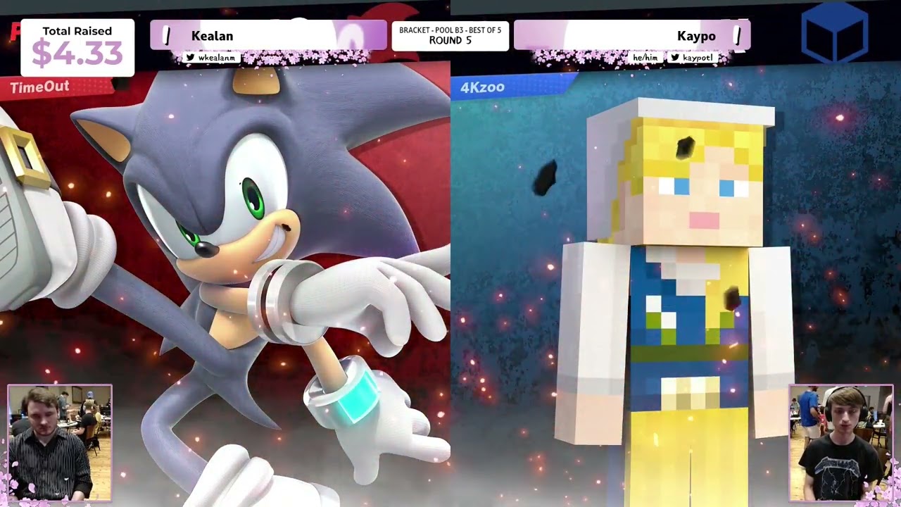 CHERRY TREE 3 - Kealan (Sonic) vs Kaypo (Steve) - POOLS ROUND 5