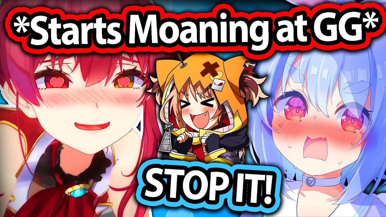Marine Starts Moaning to Distract Gigi, Pekora: 【Hololive】