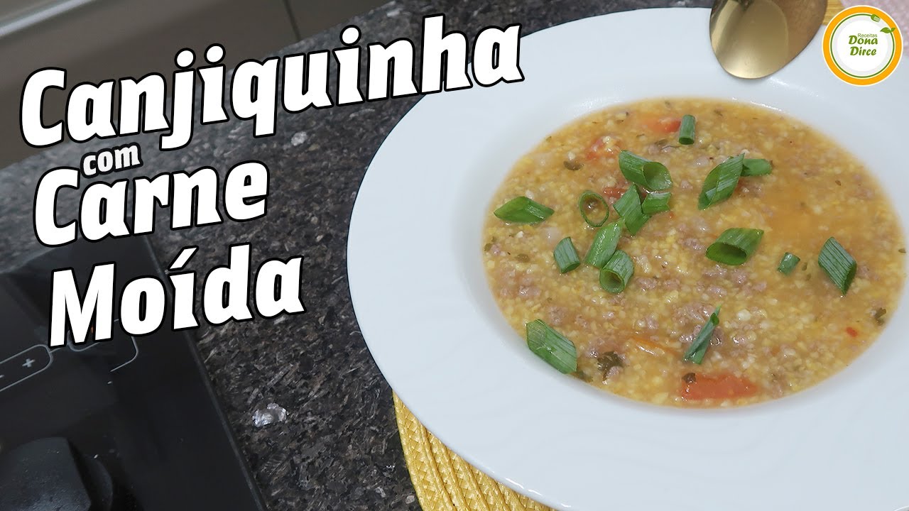 COMO FAZER CANJIQUINHA COM CARNE MOÍDA | CANJIQUINHA CREMOSA COM CARNE | CANJIQUINHA SALGADA #922