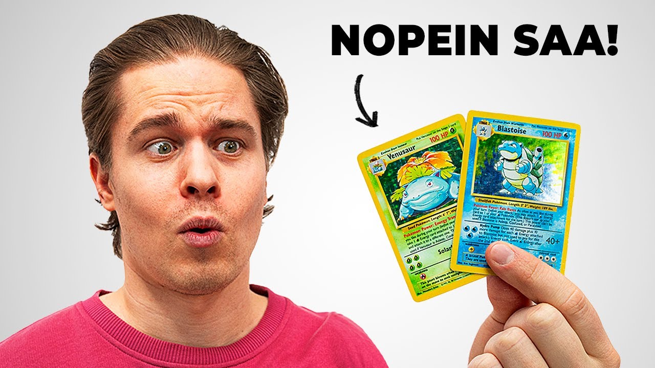 Piilotin 100€ Pokémon kortteja kirpputorille!