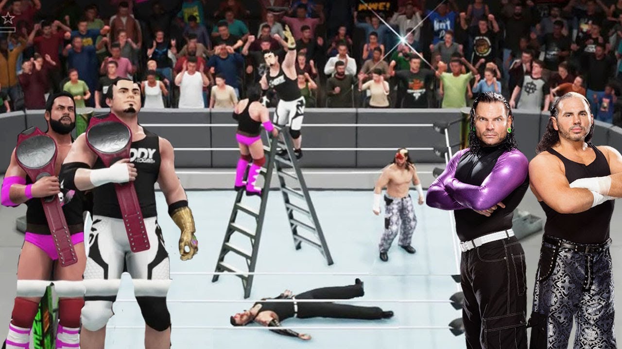 Eddy Logan y la Lane VS Hardy boyz - (WWE Tag Team Championship)