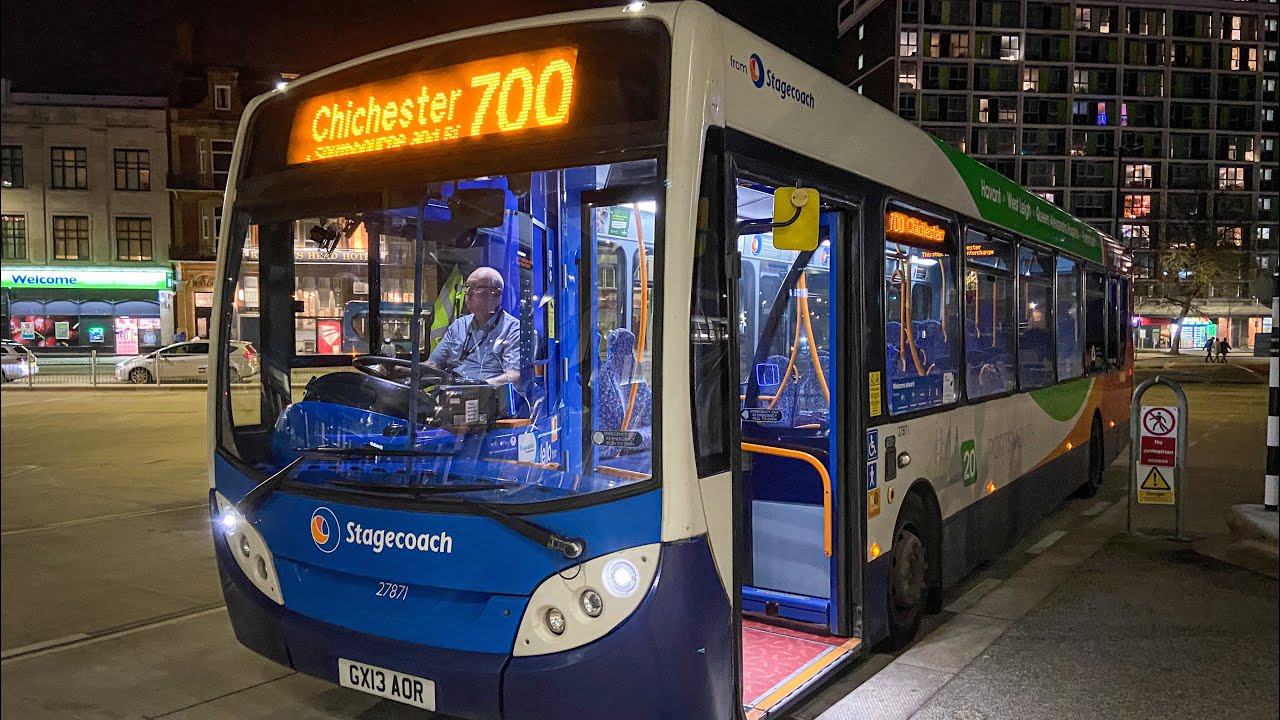 *LOUD TURBO* Stagecoach South 27871 GX13AOR thrashed on the A27 on the 700. 