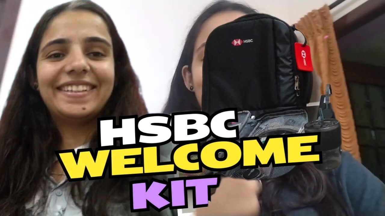 HSBC Welcome Kit | What and all I got from HSBC | CA industrial training