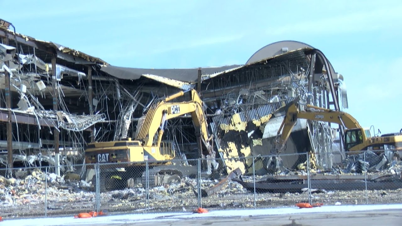 Demolition progress at Waterloo's Crossroads Mall on track