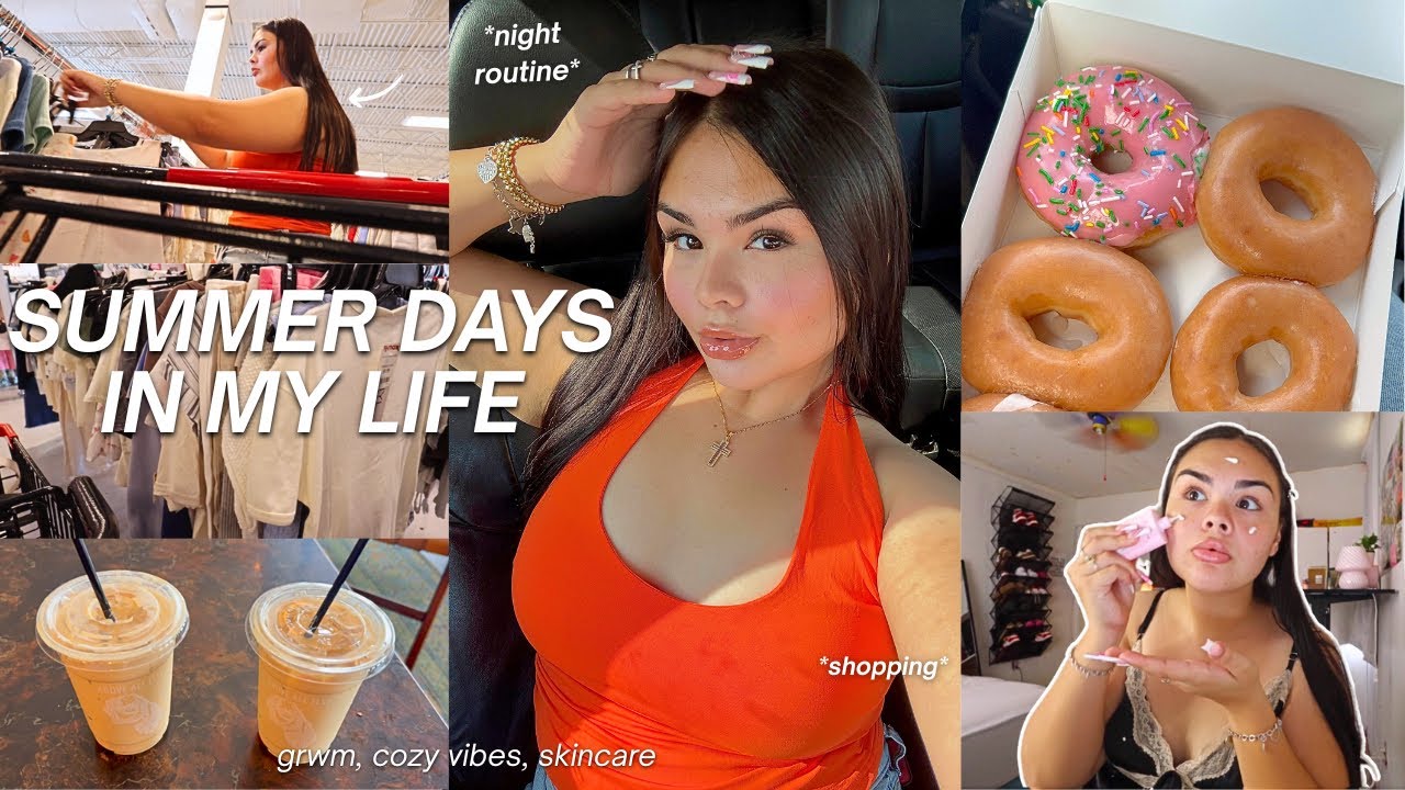 Aesthetic Productive Summer Vlog 🌤️ | Solo Date, Reading, Skincare & Cozy Night Routine!