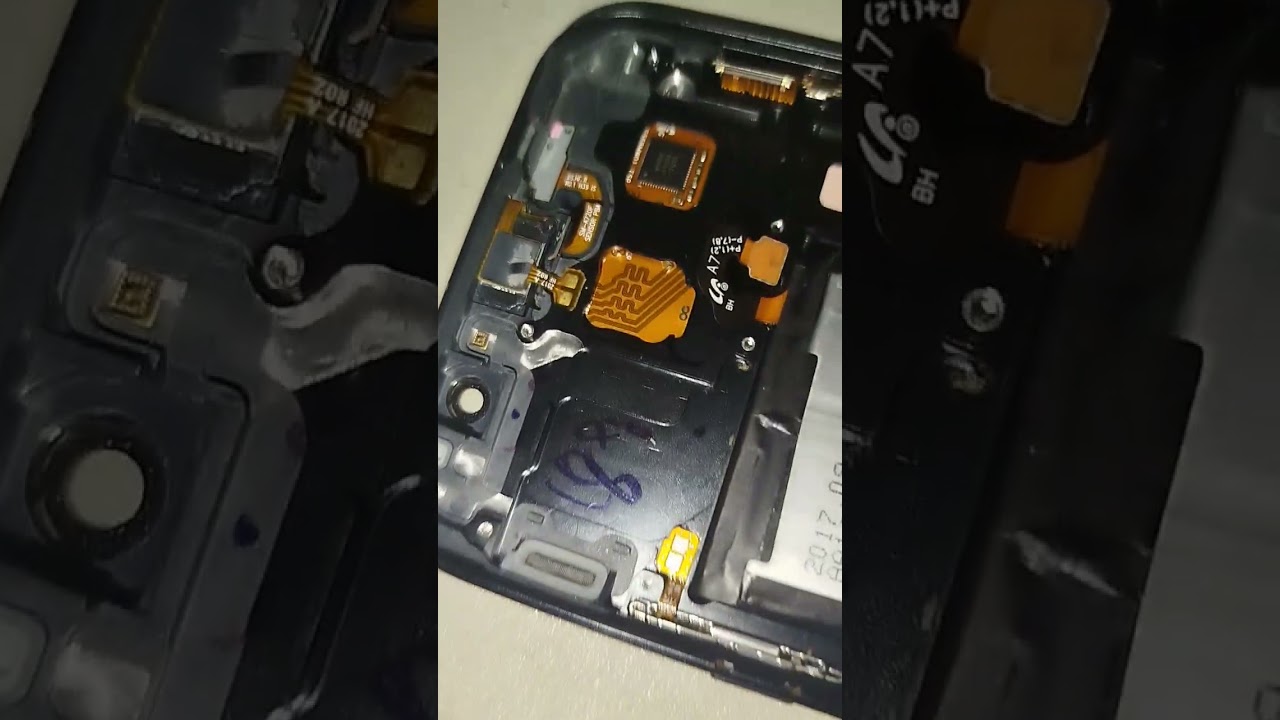 A7 telelfon ses tuşu taktım içini temizledim #keşfet #smartphone #repair 