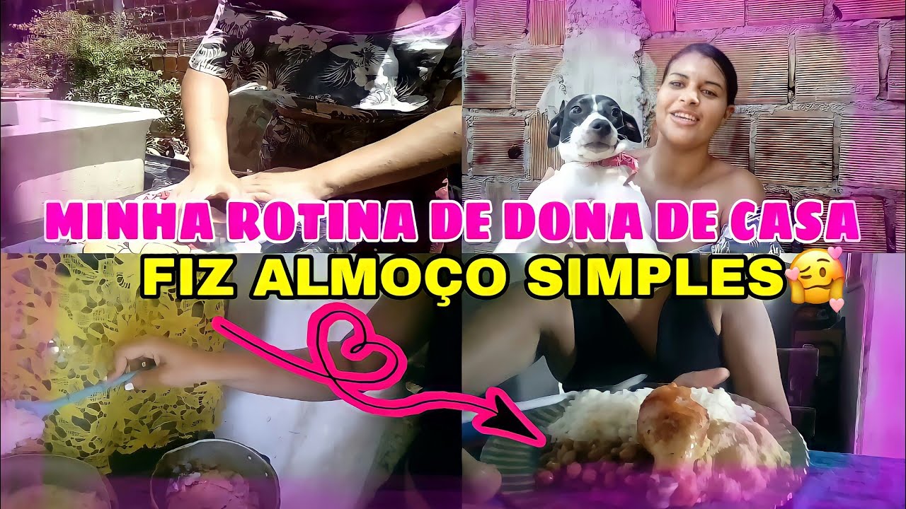 Minha rotina de dona de casa😘,lavei roupa ,e fiz meu almoço simples do domingo💞😌