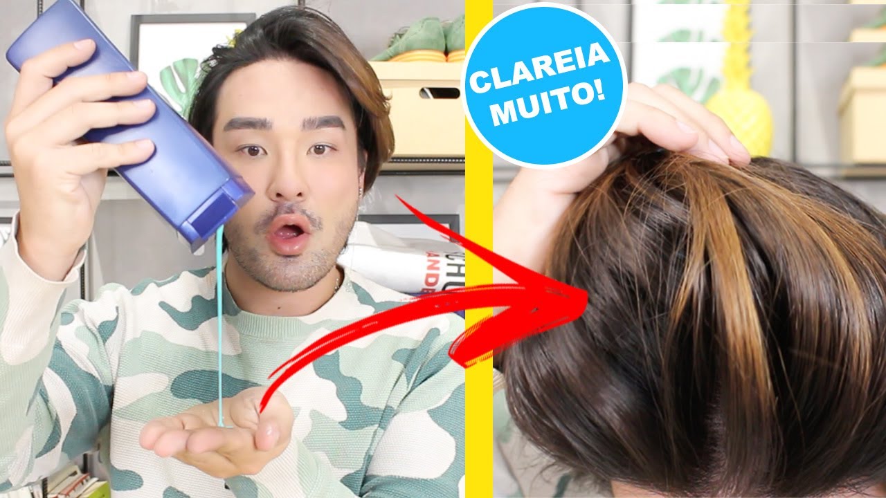 SHAMPOO CLAREADOR DE CABELOS CASEIRO | MUDE A COR DO SEU CABELO NO BANHO