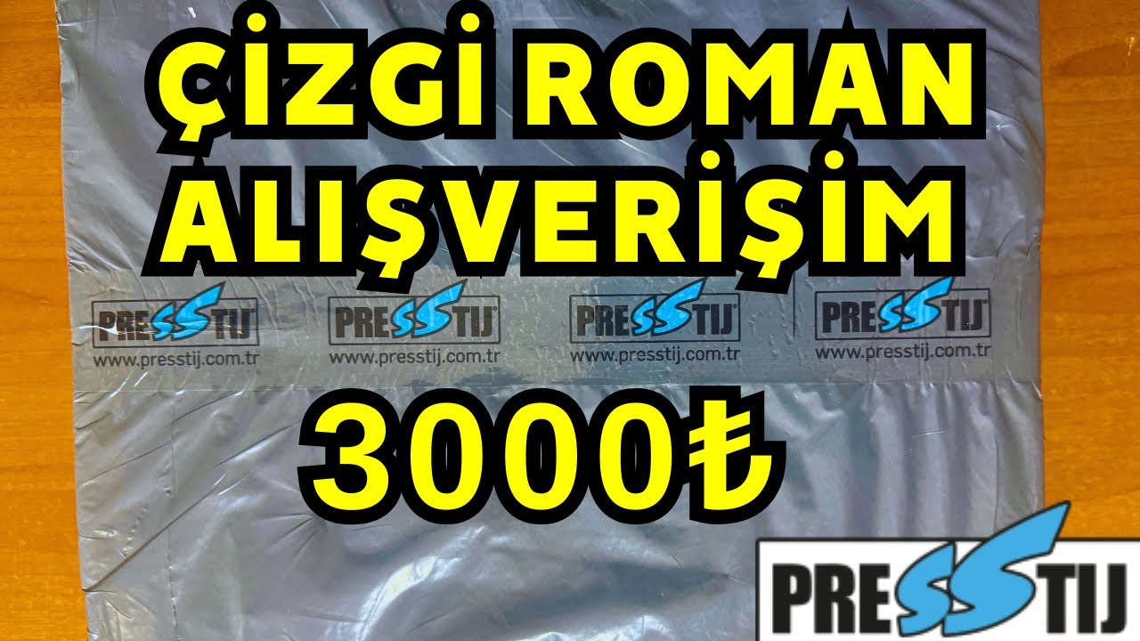 3000TL'LİK PRESSTİJ ÇİZGİ ROMAN ALIŞVERİŞİ┃ÇİZGİ ROMAN SİPARİŞİM #33