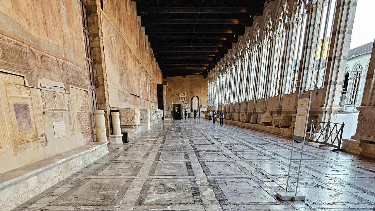 Inside the Camposanto (Cemetery) at Pisa, Italy