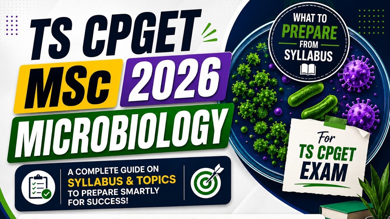 TS CPGET MSc Microbiology 2026 | What Should You Study? | Important Topics