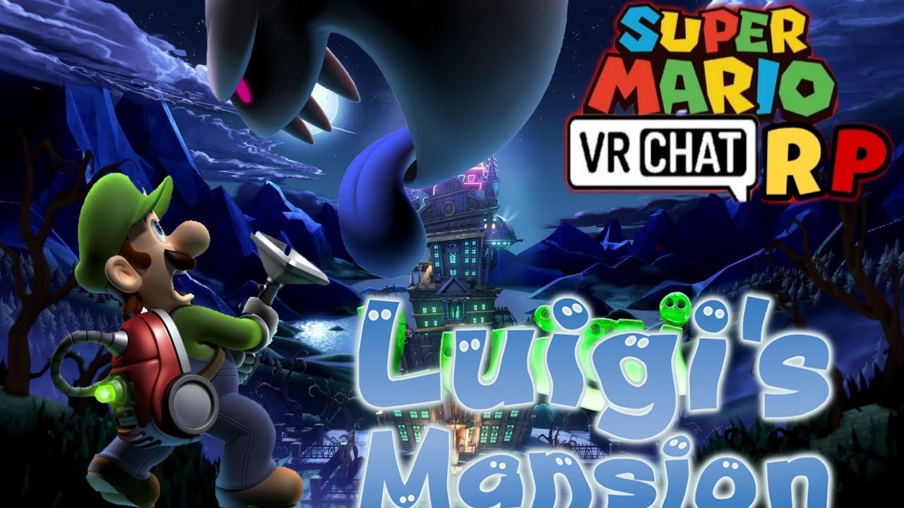 luigi's mansion in VRChat! (mario VRChat RP)